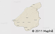Shaded Relief 3D Map of El Jadida, cropped outside