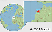 Savanna Style Location Map of El Jadida