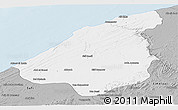 Gray Panoramic Map of El Jadida