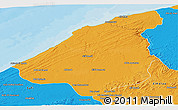 Political Panoramic Map of El Jadida