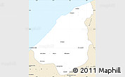 Classic Style Simple Map of El Jadida