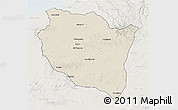 Shaded Relief 3D Map of Settat, lighten