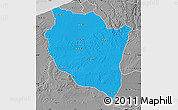 Political Map of Settat, desaturated