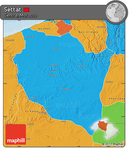 Political Map of Settat