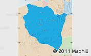 Political Map of Settat, lighten