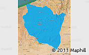 Political Map of Settat, satellite outside