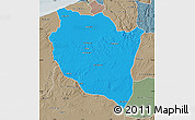 Political Map of Settat, semi-desaturated