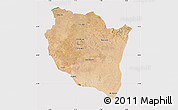 Satellite Map of Settat, cropped outside