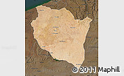 Satellite Map of Settat, darken