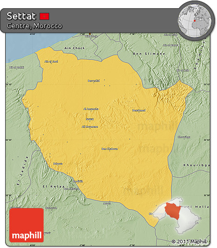 Savanna Style Map of Settat