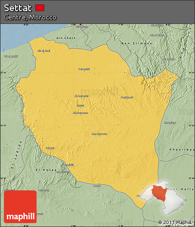 Savanna Style Map of Settat