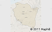 Shaded Relief Map of Settat, lighten