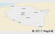 Classic Style Panoramic Map of Settat, single color outside