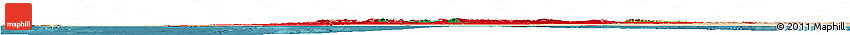 Flag Horizon Map of Morocco, satellite outside