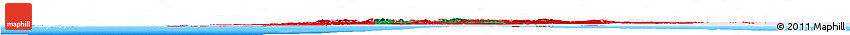 Flag Horizon Map of Morocco, single color outside, bathymetry sea, flag aligned to the middle