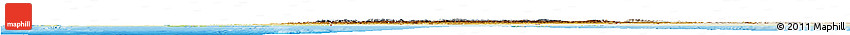 Physical Horizon Map of Morocco, lighten, land only