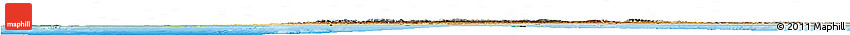 Physical Horizon Map of Morocco, semi-desaturated, land only