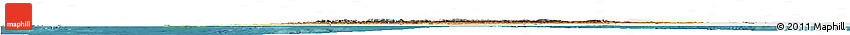 Physical Horizon Map of Morocco, single color outside, satellite sea