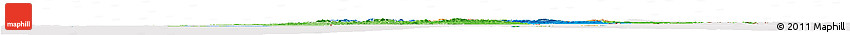 Political Horizon Map of Morocco, cropped outside