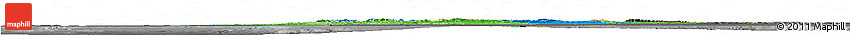 Political Horizon Map of Morocco, darken, desaturated