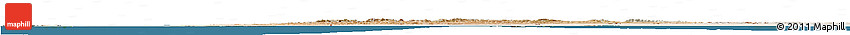 Satellite Horizon Map of Morocco, lighten, land only