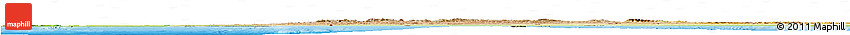 Satellite Horizon Map of Morocco, physical outside