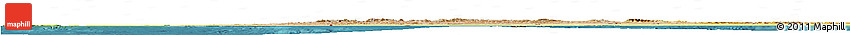 Satellite Horizon Map of Morocco, physical outside, satellite sea