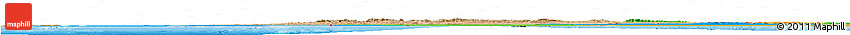 Satellite Horizon Map of Morocco, political outside