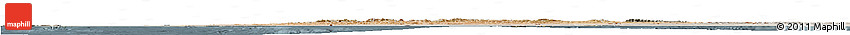Satellite Horizon Map of Morocco, semi-desaturated