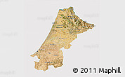 Satellite 3D Map of Nord Ouest, cropped outside