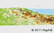 Physical Panoramic Map of Chefchaouene