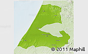 Physical 3D Map of Kenitra, lighten