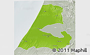 Physical 3D Map of Kenitra, lighten, semi-desaturated