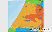 Political 3D Map of Kenitra