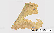 Satellite 3D Map of Kenitra, cropped outside