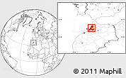 Blank Location Map of Kenitra