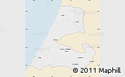 Classic Style Map of Kenitra, single color outside