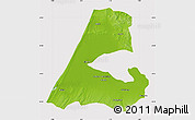 Physical Map of Kenitra, cropped outside