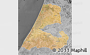 Satellite Map of Kenitra, desaturated