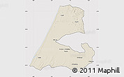 Shaded Relief Map of Kenitra, cropped outside