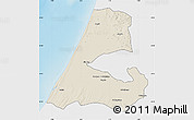 Shaded Relief Map of Kenitra, single color outside