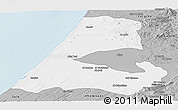 Gray Panoramic Map of Kenitra