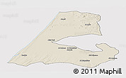 Shaded Relief Panoramic Map of Kenitra, cropped outside
