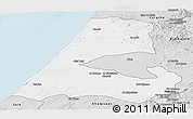 Silver Style Panoramic Map of Kenitra