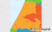 Political Simple Map of Kenitra