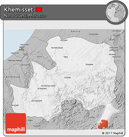 Gray 3D Map of Khemisset