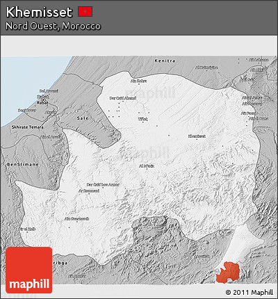 Gray 3D Map of Khemisset