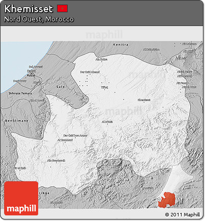 Gray 3D Map of Khemisset