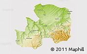 Physical 3D Map of Khemisset, cropped outside