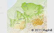 Physical 3D Map of Khemisset, lighten